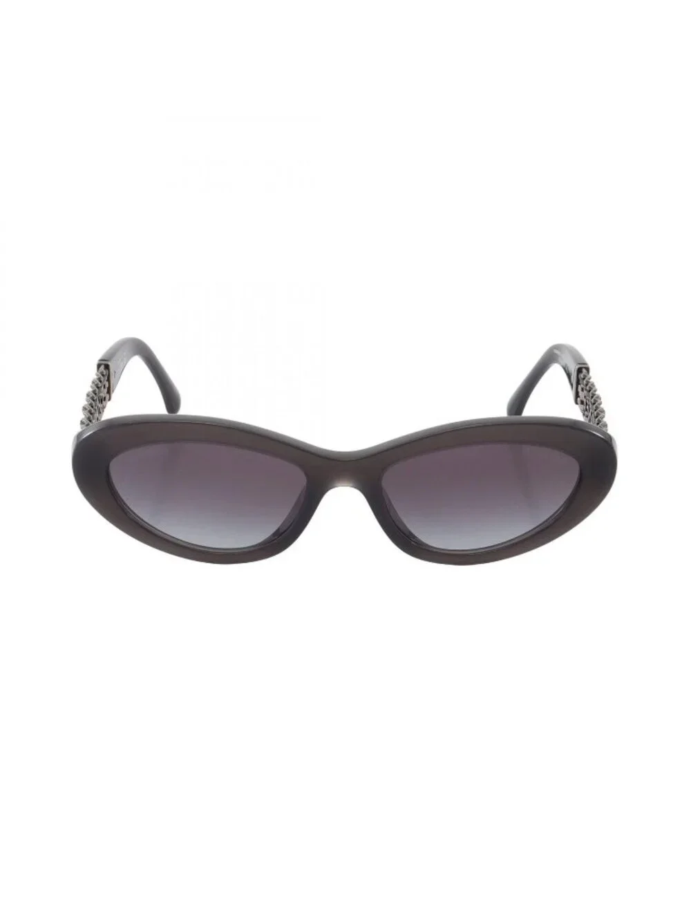 Chanel Sunglasses Logo Chain Gradient Lens Leather Eyewear